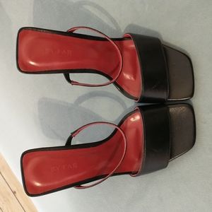 Black By Far Open Toe Heel